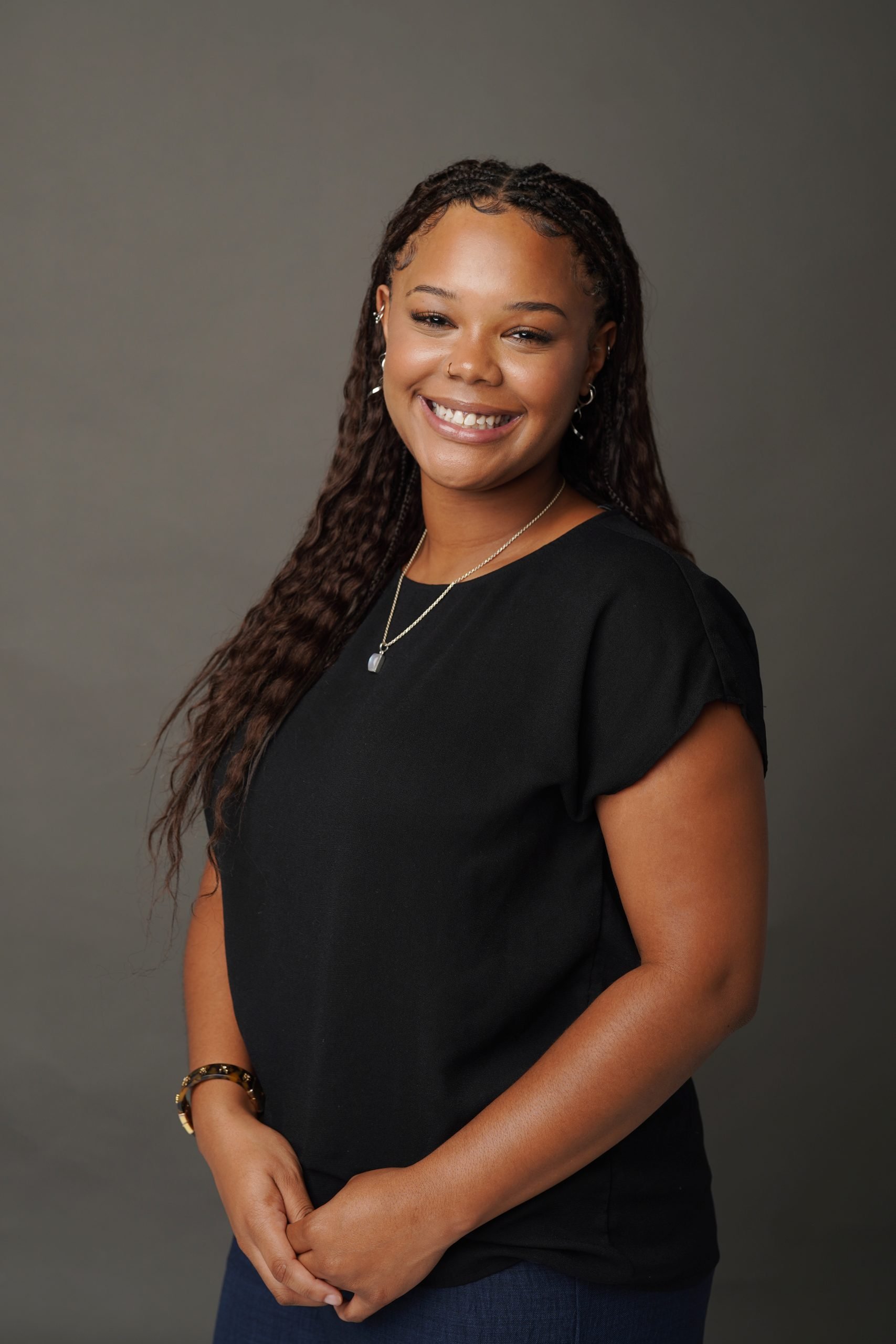 Professional portrait of smiling woman